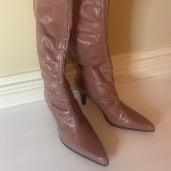 Franco Sarto leather boots, in rose/pink, size 6.5M - Picture 1 of 11